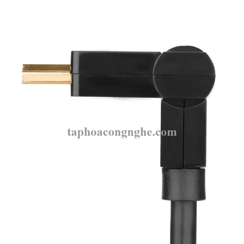 Ugreen 10127 3M màu đen Cáp tín hiệu HDMI đầu xoay 180 độ cao cấp HD105 30010127